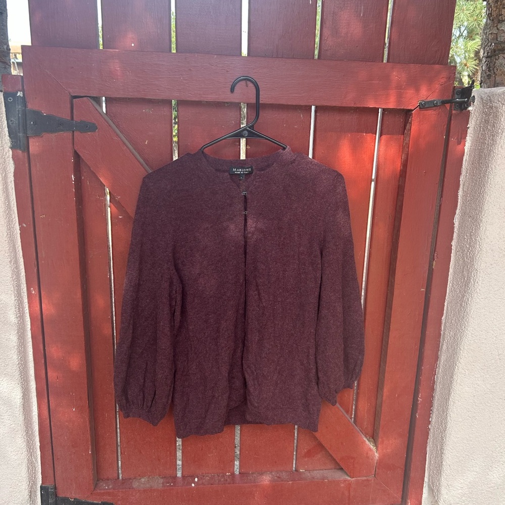 Cozy Red Cashmere Cardigan